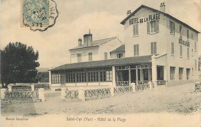 CPA FRANCE 83 " Saint Cyr, Hôtel de la plage"
