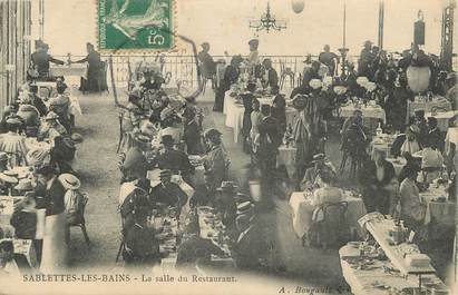 CPA FRANCE 83 " Sablettes les Bains, La salle du restaurant"