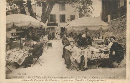 CPA FRANCE 83 " Ste Anastasie sur Issole, Auberge provençale"