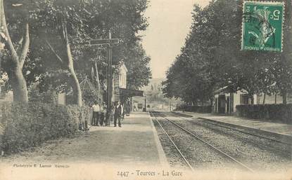 CPA FRANCE 83 " Tourves, La gare"