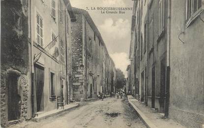 CPA FRANCE 83 " Roquebrussanne, La grande rue"