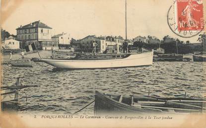 CPA FRANCE 83 "Porquerolles, Le Cormoran courrier de Porquerolles à la Tour Fondue"