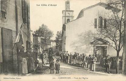 CPA FRANCE 83 "Carnoules, Place de l'église"