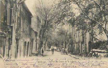 CPA FRANCE 83 " Carcès, Avenue du Cours de la Liberté"