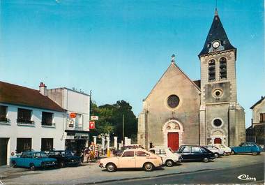 CPSM FRANCE 77 "Ozoir la Ferrière, Place de l'Eglise"