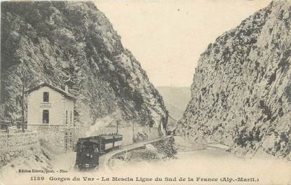 CPA FRANCE 06 " La Mescla, Ligne du Sud de la France"