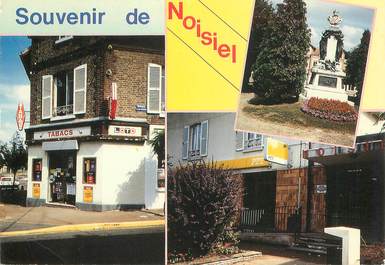CPSM FRANCE 77 "Noisiel, Place Gaston Menier, le bureau de poste et de tabac"