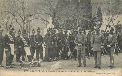 CPA MONACO " Garde d'honneur de SAS Le Prince"