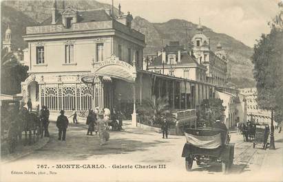 CPA MONACO " Monte Carlo, Galerie Charles III"