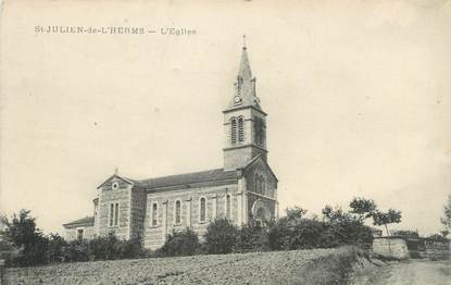 CPA FRANCE 38 " St Julien de l'Herms, L'église"