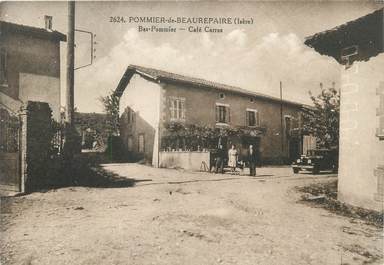 CPA FRANCE 38 " Pommier de Beaurepaire, Le Café Carras"