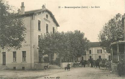 CPA FRANCE 38 " Beaurepaire, La gare"