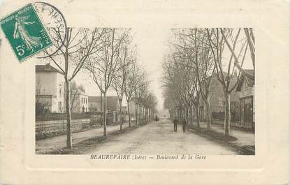 CPA FRANCE 38 " Beaurepaire, Boulevard de la gare"