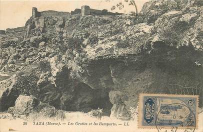 CPA MAROC "Taza, les grottes et les remparts"