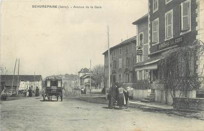 CPA FRANCE 38 " Beaurepaire, Avenue de la gare"