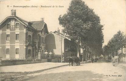 CPA FRANCE 38 " Beaurepaire, La gare"