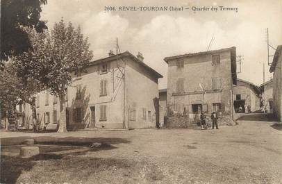 CPA FRANCE 38 " Revel Tourdan, Quartier des Terreaux"