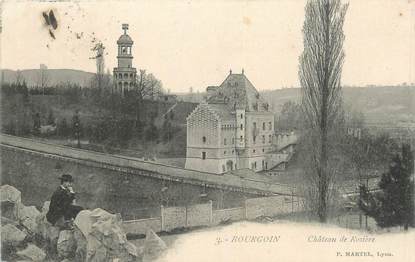 CPA FRANCE 38 " Bourgoin, Château de Rozière"