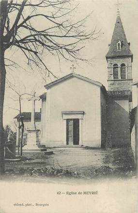 CPA FRANCE 38 " Meyrié, L'église"