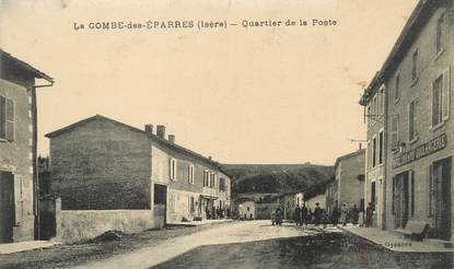 CPA FRANCE 38 " La combe des Eparres, Quartier de la Poste"