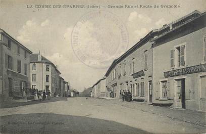 CPA FRANCE 38 " La combe des Eparres, Grande rue et route de Grenoble"