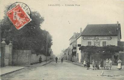 CPA FRANCE 38 " Jallieu, Grande rue"
