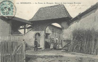 CPA FRANCE 38 " Bourgoin, La ferme de Monquin"
