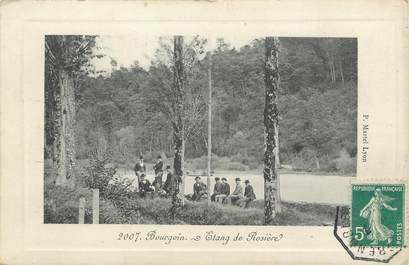 CPA FRANCE 38 " Bourgoin, L'étang de Rosière"
