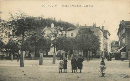 CPA FRANCE 38 " Bourgoin, Place Président Carnot"