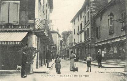 CPA FRANCE 38 " Bourgoin, Rue de l'Hôtel de Ville"