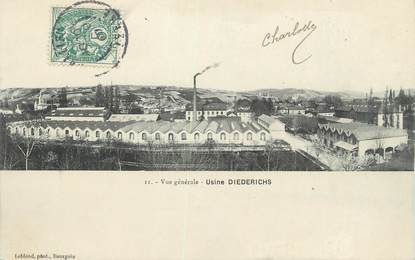 CPA FRANCE 38 " Bourgoin, Usine Diederichs"