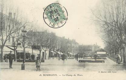 CPA FRANCE 38 " Bourgoin, Le Champ de Mars"