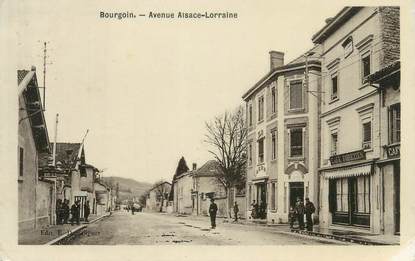 CPA FRANCE 38 " Bourgoin, Avenue Alsace Lorraine"