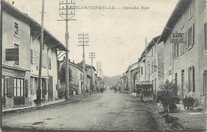 CPA FRANCE 38 " Nivolas Vermelle, Grande rue"