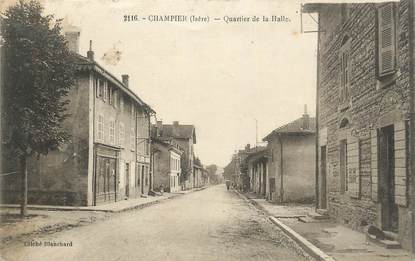 CPA FRANCE 38 " Champier, Quartier de la halle"