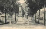 38 Isere CPA FRANCE 38 " Champier, L'église et le monument aux morts"