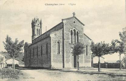 CPA FRANCE 38 " Champier, L'église"