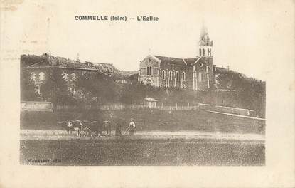 CPA FRANCE 38 " Commelle, L'église"