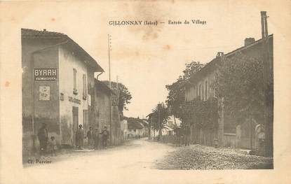 CPA FRANCE 38 " Gillonnay, Entrée du village"