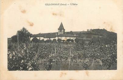 CPA FRANCE 38 " Gillonnay, L'église"