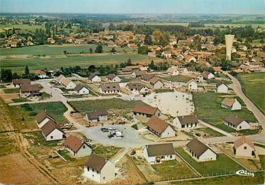 CPSM FRANCE 71 "Gergy, vue générale aérienne du Bourg et du lotissement"