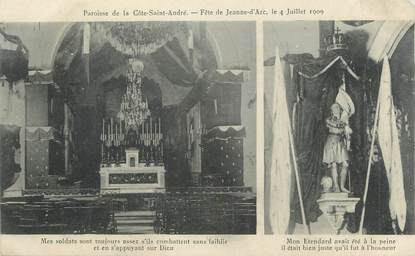 CPA FRANCE 38 " La Côte St André, La paroisse, fête de Jeanne d'Arc le 04 juillet 1909"