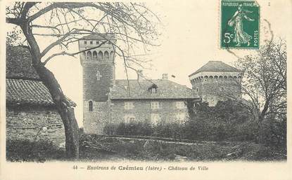 CPA FRANCE 38 "Environs de Crémieu, Château de Ville"
