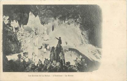 CPA FRANCE 38 " La Balme les Grottes, L'intérieur des grottes, Le Moine"