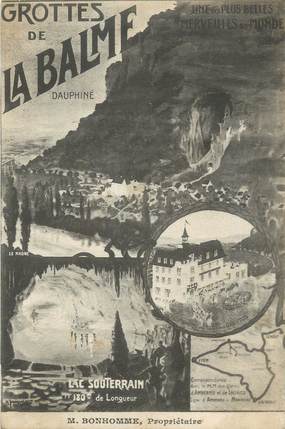 CPA FRANCE 38 " La Balme les Grottes, Vues"