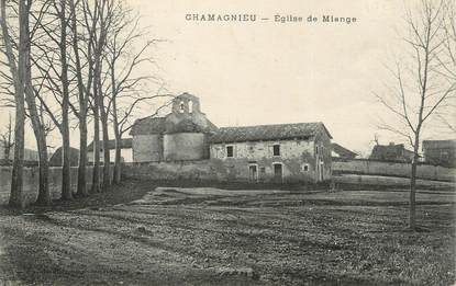 CPA FRANCE 38 " Chamagnieu, L'église de Miange"