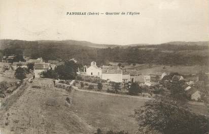 CPA FRANCE 38 " Panossas, Quartier de l'église"