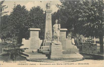 CPA FRANCE 38 " Crémieu, Le monument aux morts"