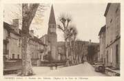 38 Isere CPA FRANCE 38 " Crémieu, Avenue des Tilleuls et la Tour de l'Horloge"