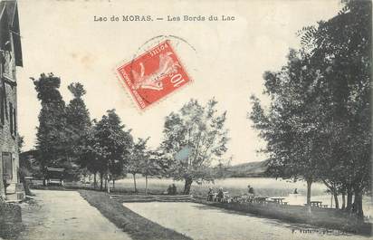 CPA FRANCE 38 " Moras, Les bords du lac"
